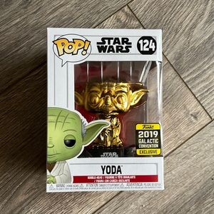 Funko Pop Star Wars Yoda #124, 2019 Galactic Convention Exclusive